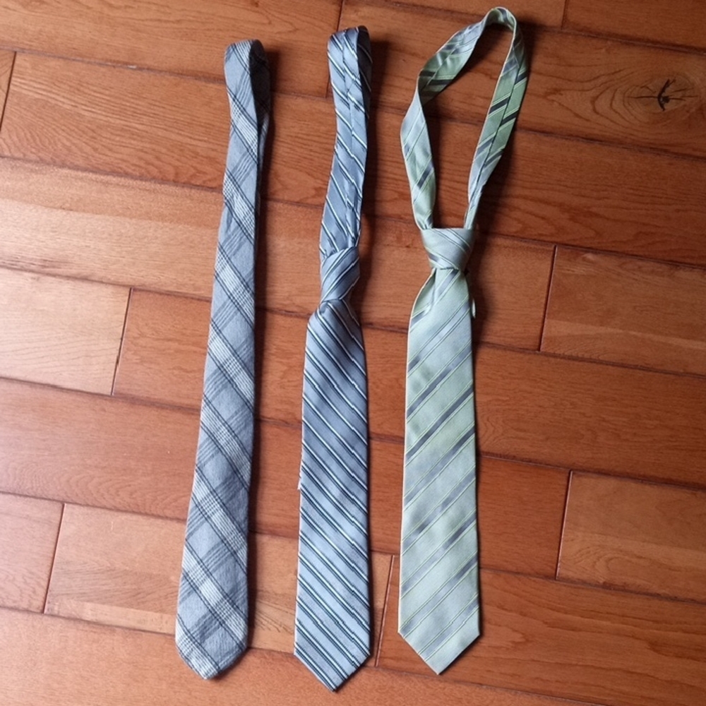 Wendy Bellissimo Gray and Green Ties Set
